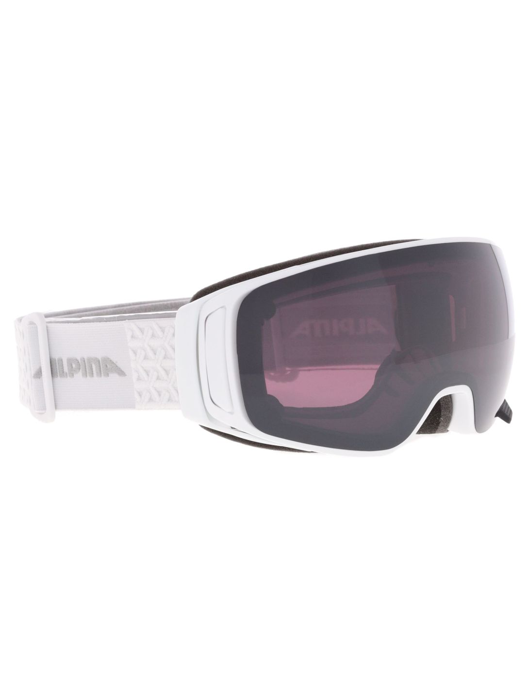 Alpina, Double Jack Mag Q gafas de esquí lente extra unisex White Gloss blanco 