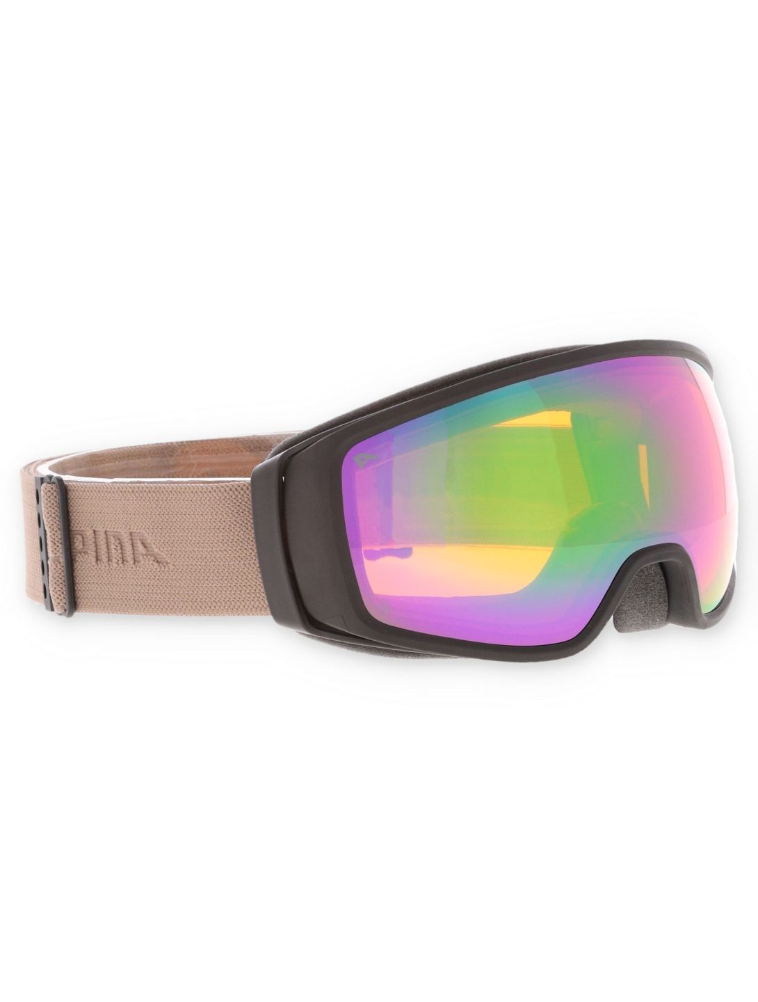 Alpina, Double Jack Planet Q-Lite gafas de esquí unisex Black-Sand Matt marrón, negro 