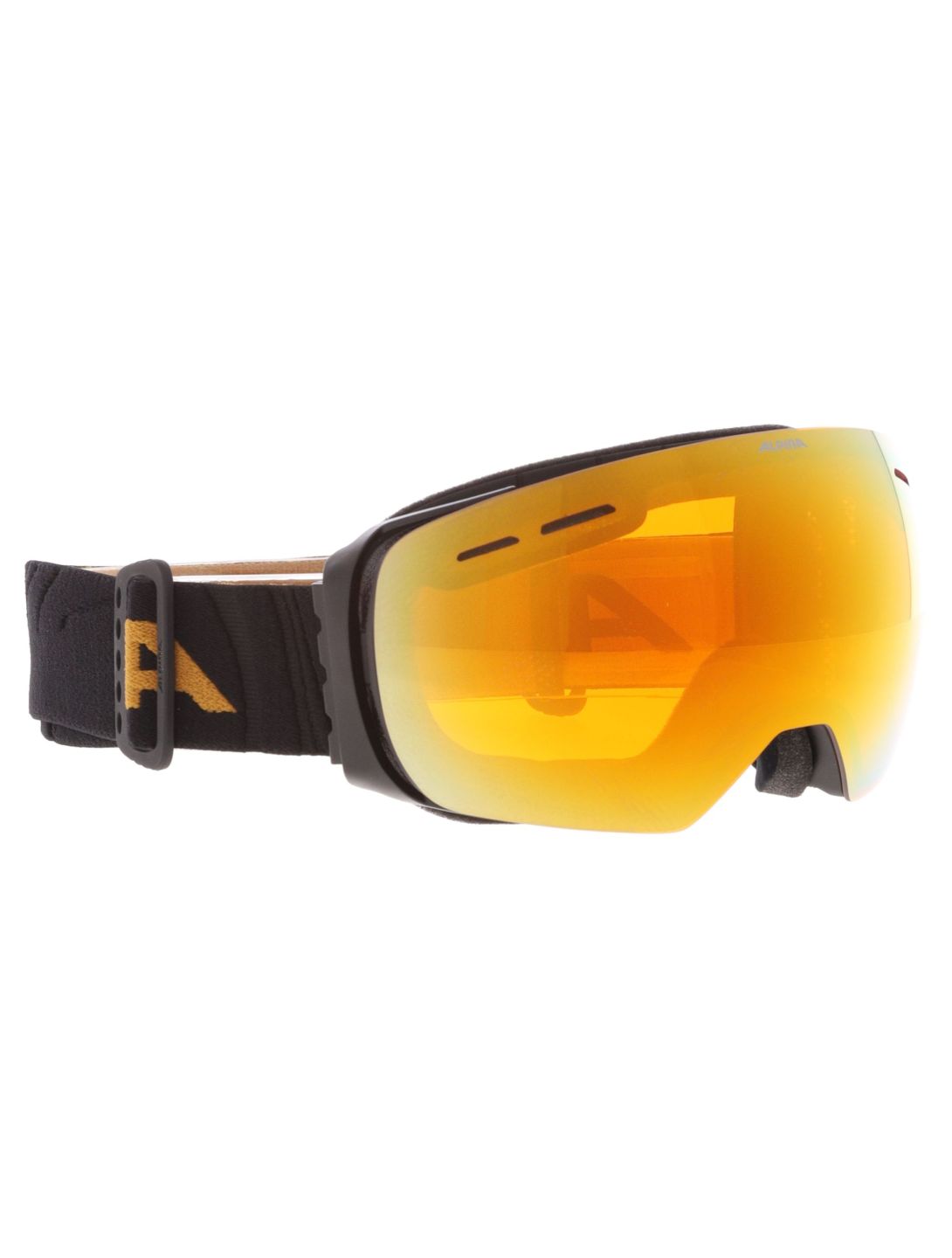 Alpina, Granby Q-lite gafas de esquí unisex Black Gold Matt negro 