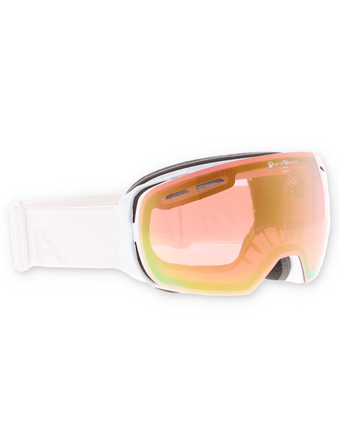 Alpina, Granby Qv gafas de esquí lente extra unisex White Gloss blanco 