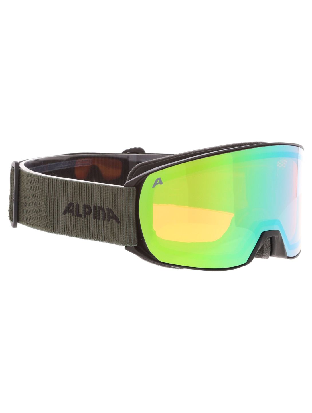 Alpina, Nakiska Q gafas de esquí unisex Black Olive Matt verde 