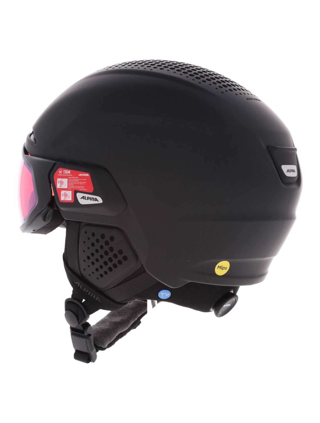 Alpina, ORO QV Mips casco con visera unisex Black Matt negro 