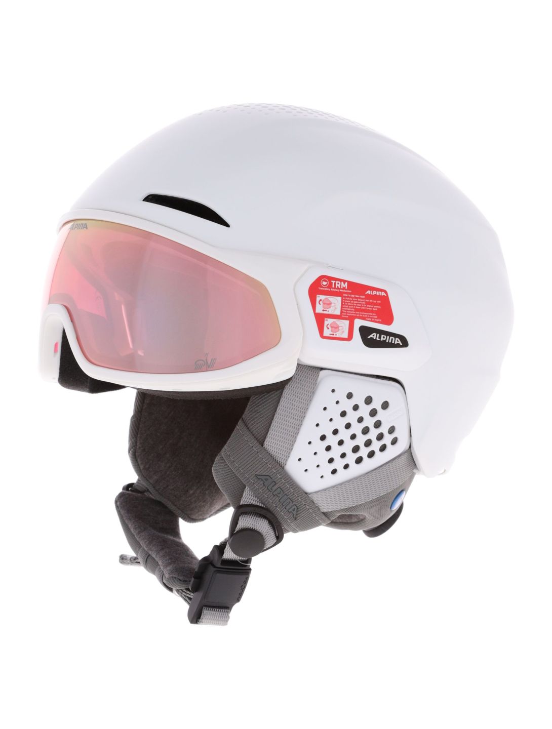 Alpina, ORO QV Mips casco con visera unisex White Matt blanco 