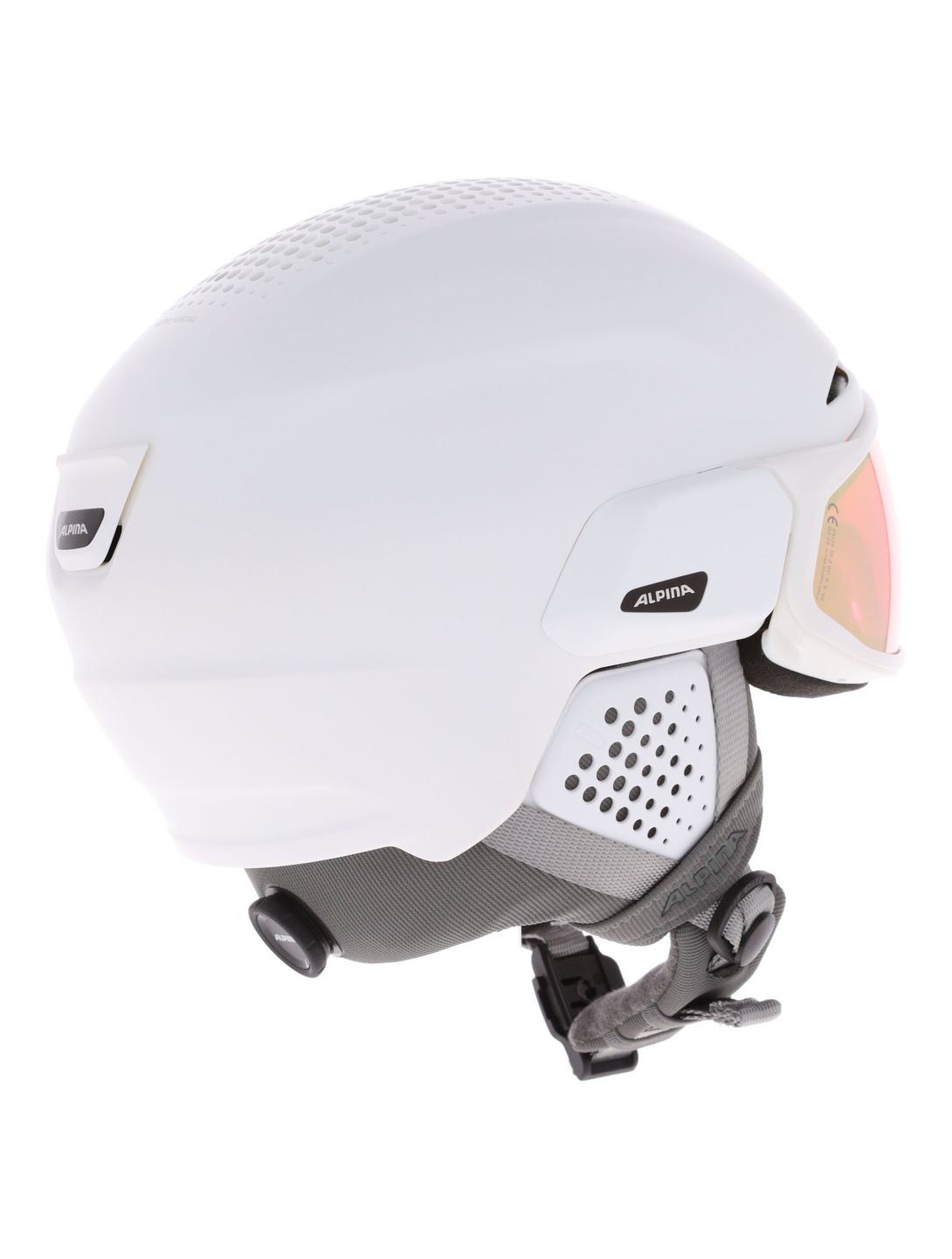 Alpina, ORO QV Mips casco con visera unisex White Matt blanco 