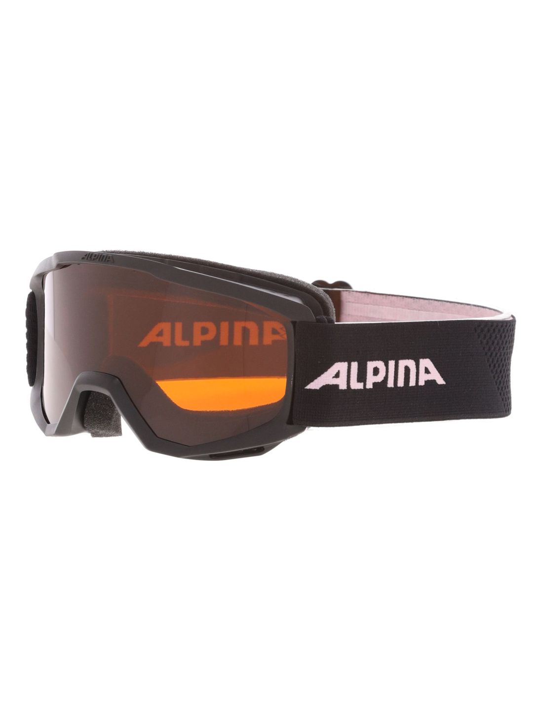 Alpina, Piney gafas de esquí niños Black-Rose Matt negro, rosa 