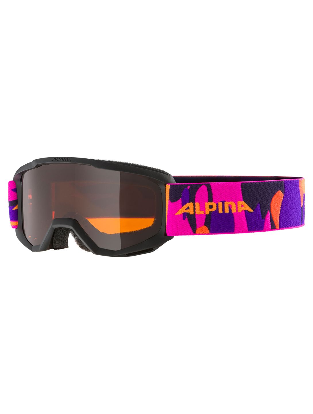 Alpina, Scarabeo Jr. gafas de esquí niños Black-Pink Matt negro, rosa 