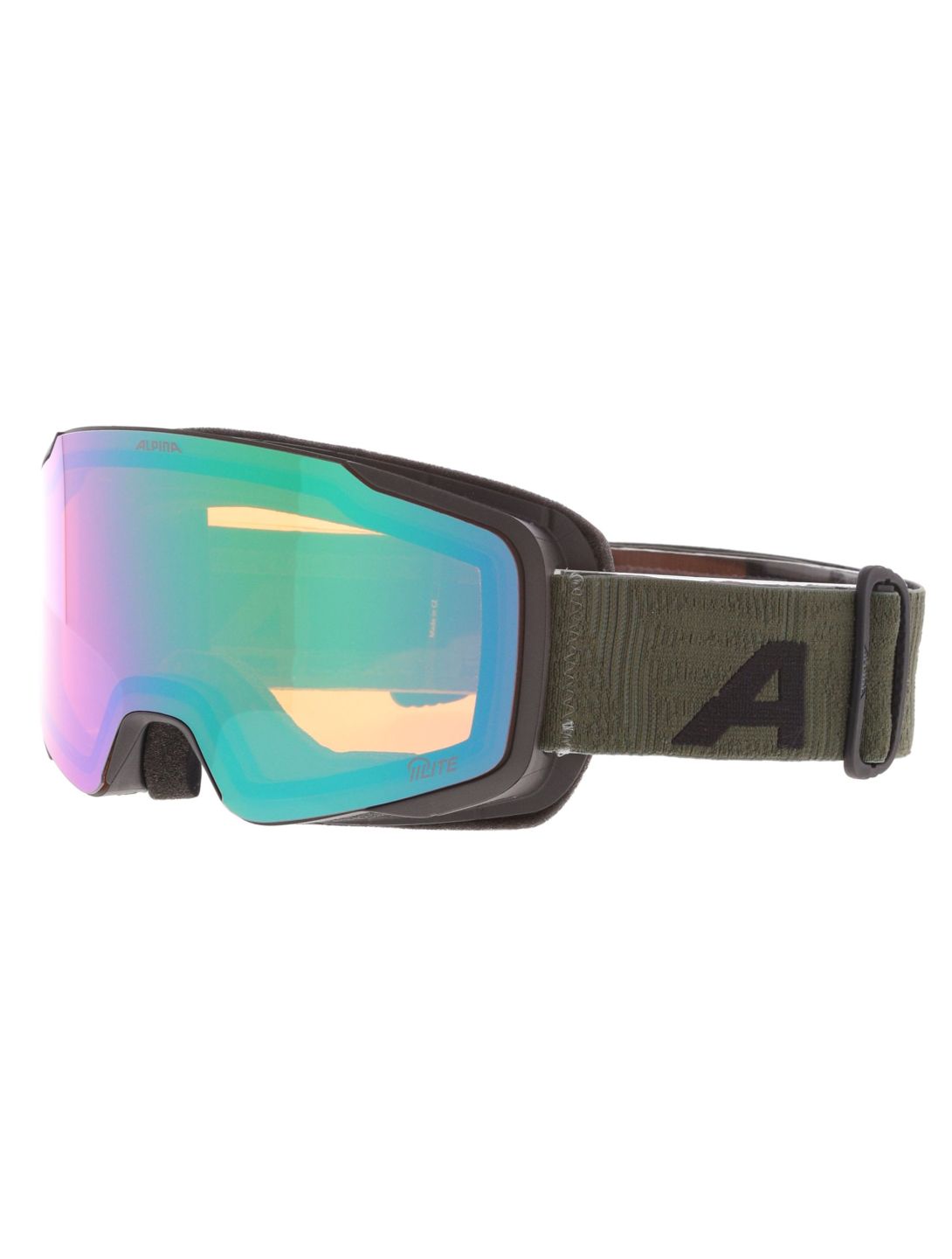 Alpina, Taos Q-Lite gafas de esquí unisex Black Olive Matt verde 