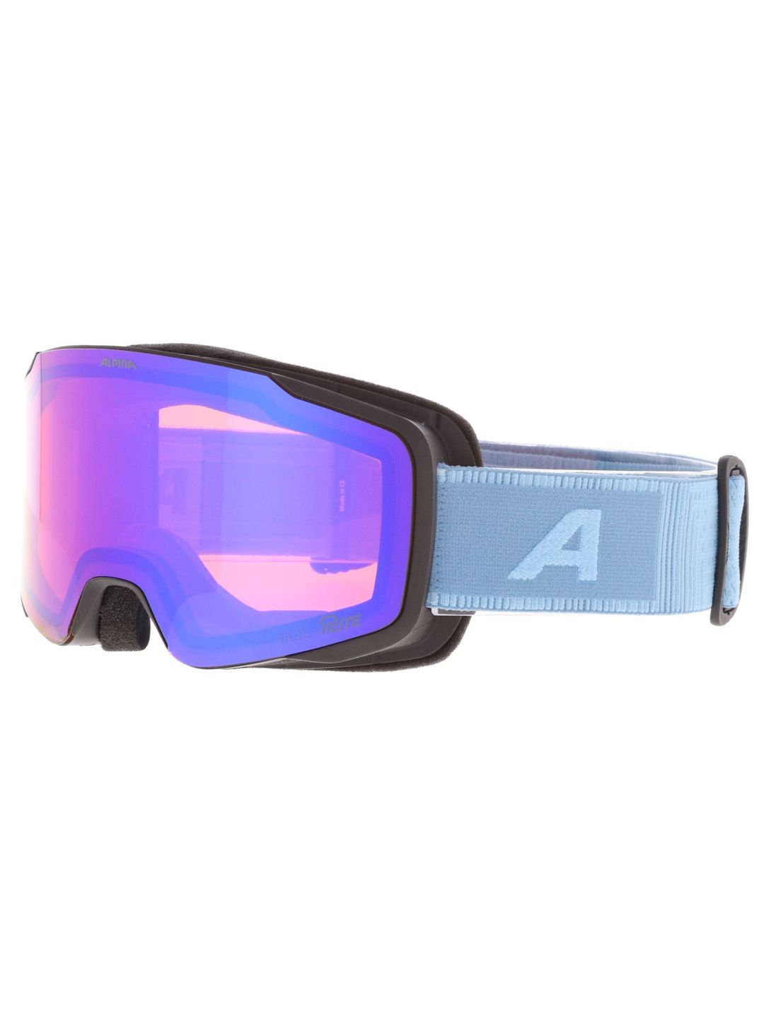 Alpina, Taos Q-Lite gafas de esquí unisex Black Smoke Blue Matt azul 