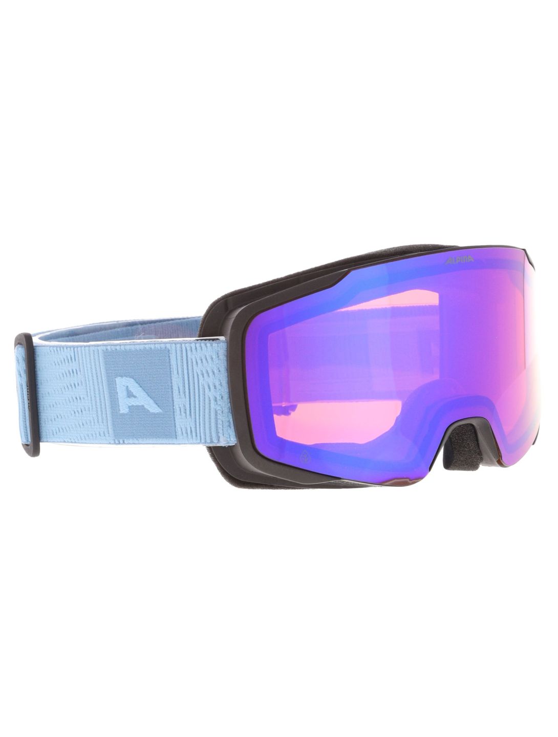 Alpina, Taos Q-Lite gafas de esquí unisex Black Smoke Blue Matt azul 