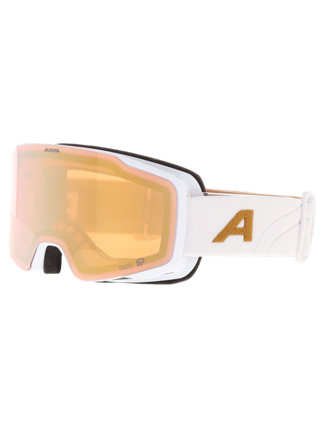 Alpina, Taos Q gafas de esquí unisex White Gold Matt blanco, Goud 