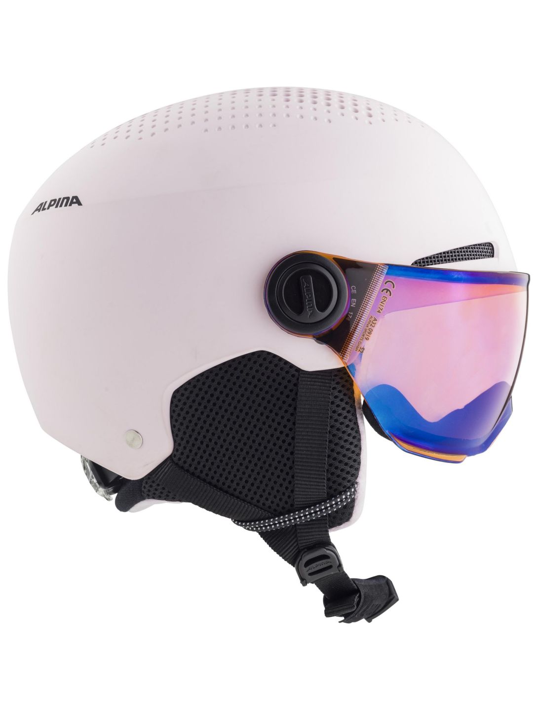 Alpina, Zupo Visor Q-Lite casco con visera niños Rose Matt rosa 