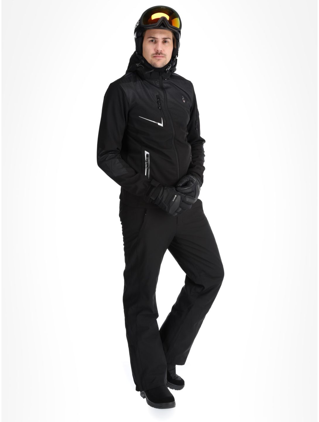 Aulp, Nevim chaqueta de esquí softshell hombres Black Black negro 