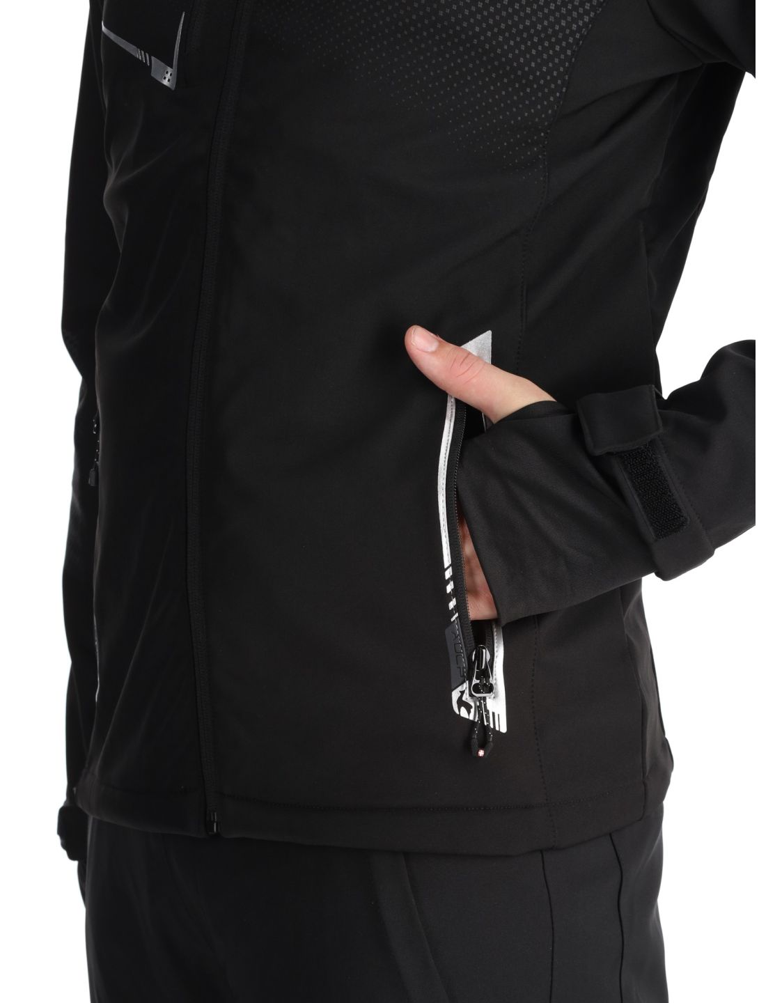 Aulp, Nevim chaqueta de esquí softshell hombres Black Black negro 