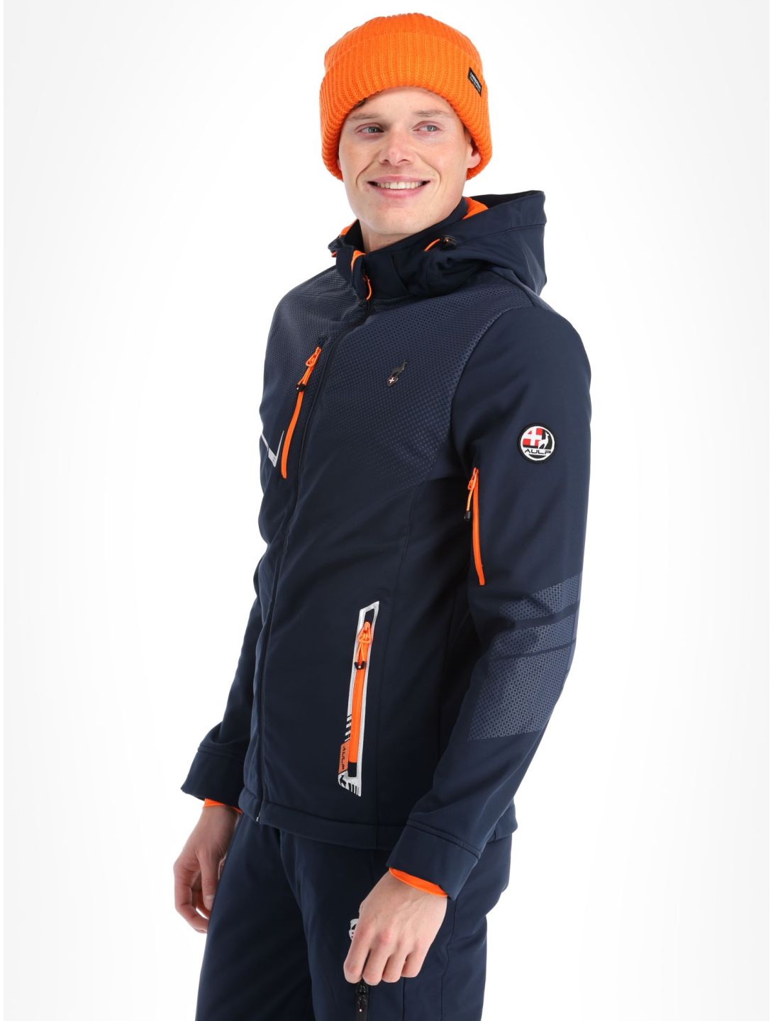 Aulp, Nevim chaqueta de esquí softshell hombres Navy azul 