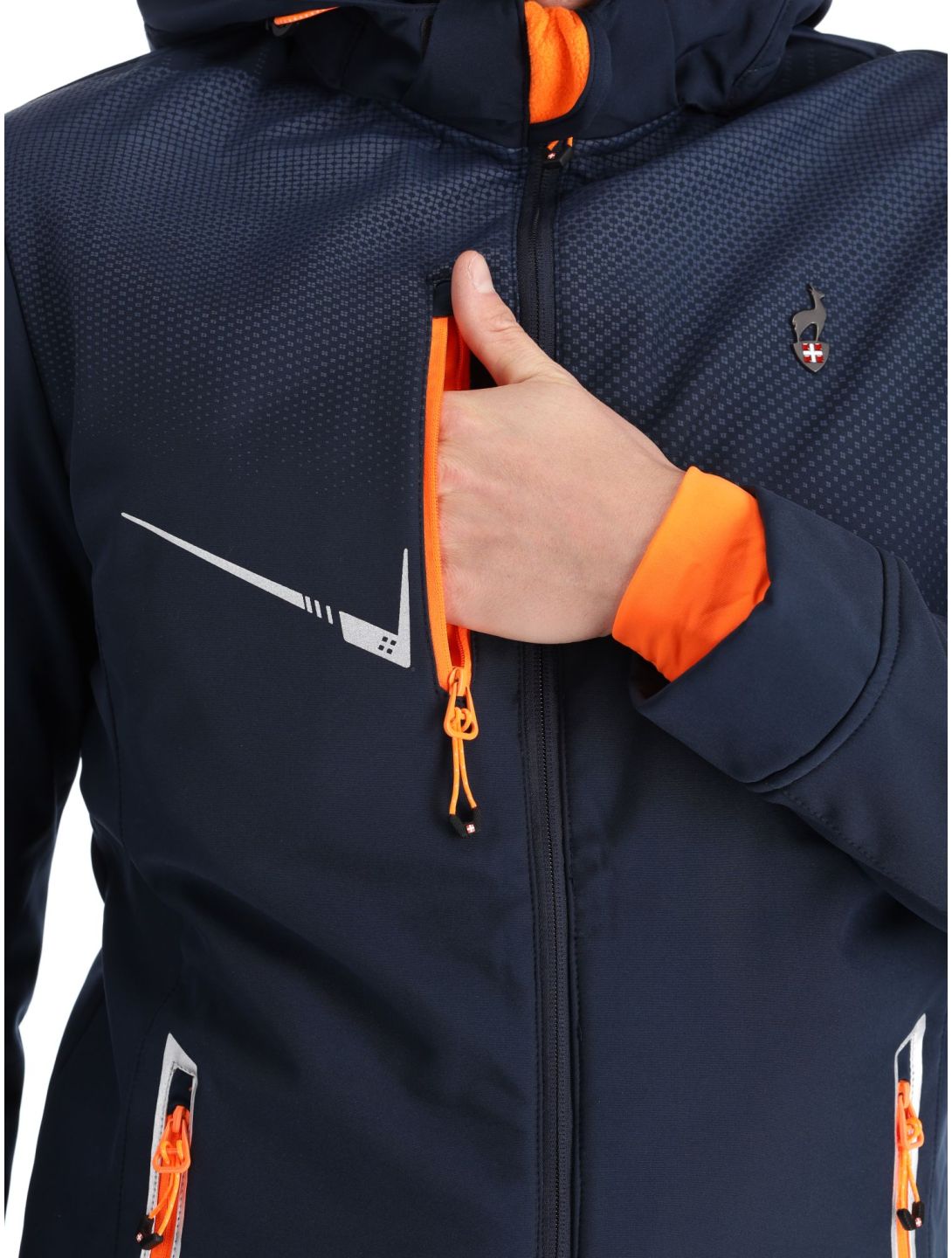 Aulp, Nevim chaqueta de esquí softshell hombres Navy azul 