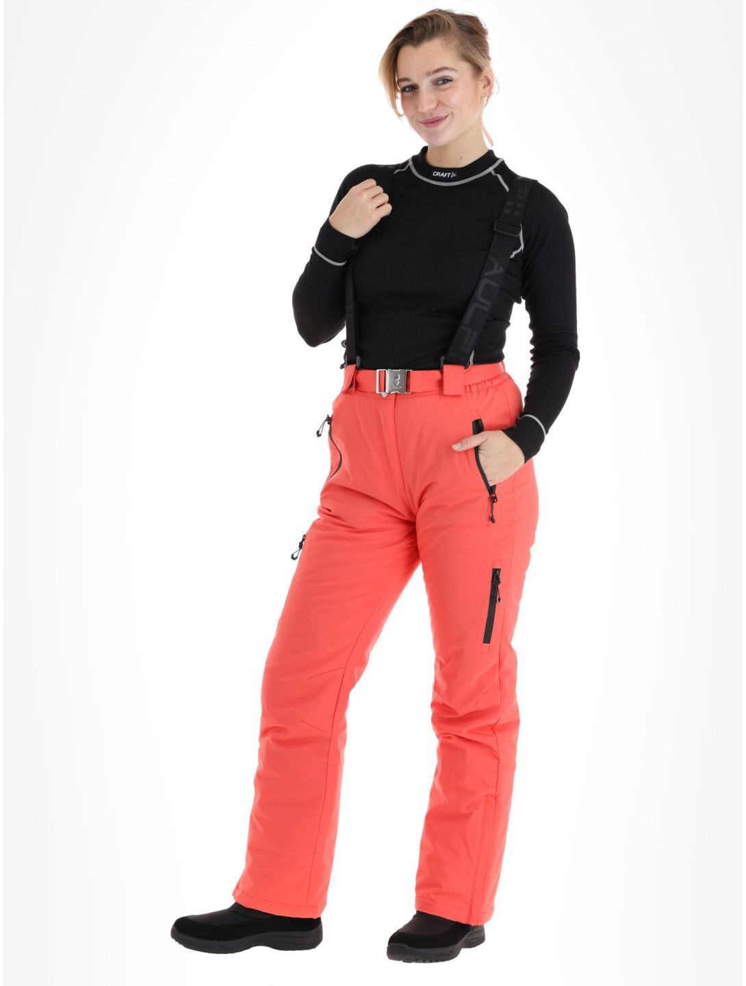 Aulp, Siera pantalones de esquí mujeres Grenadine rojo 