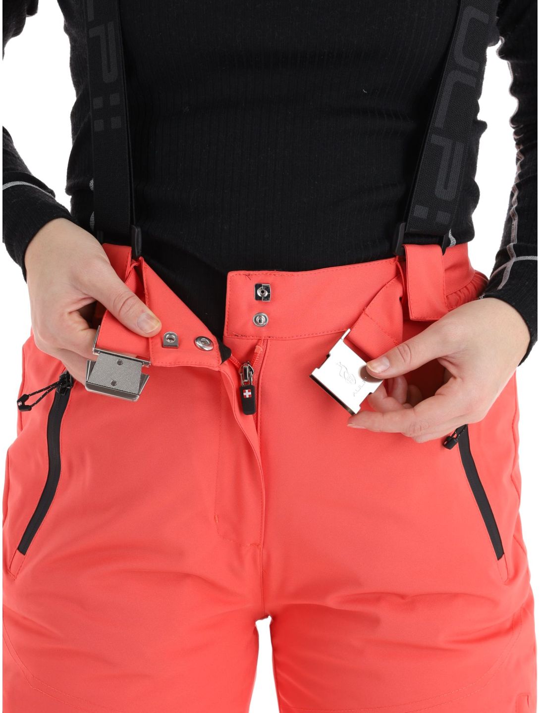 Aulp, Siera pantalones de esquí mujeres Grenadine rojo 