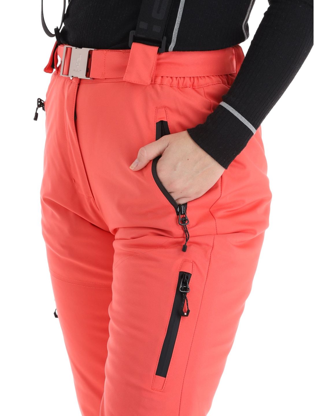 Aulp, Siera pantalones de esquí mujeres Grenadine rojo 