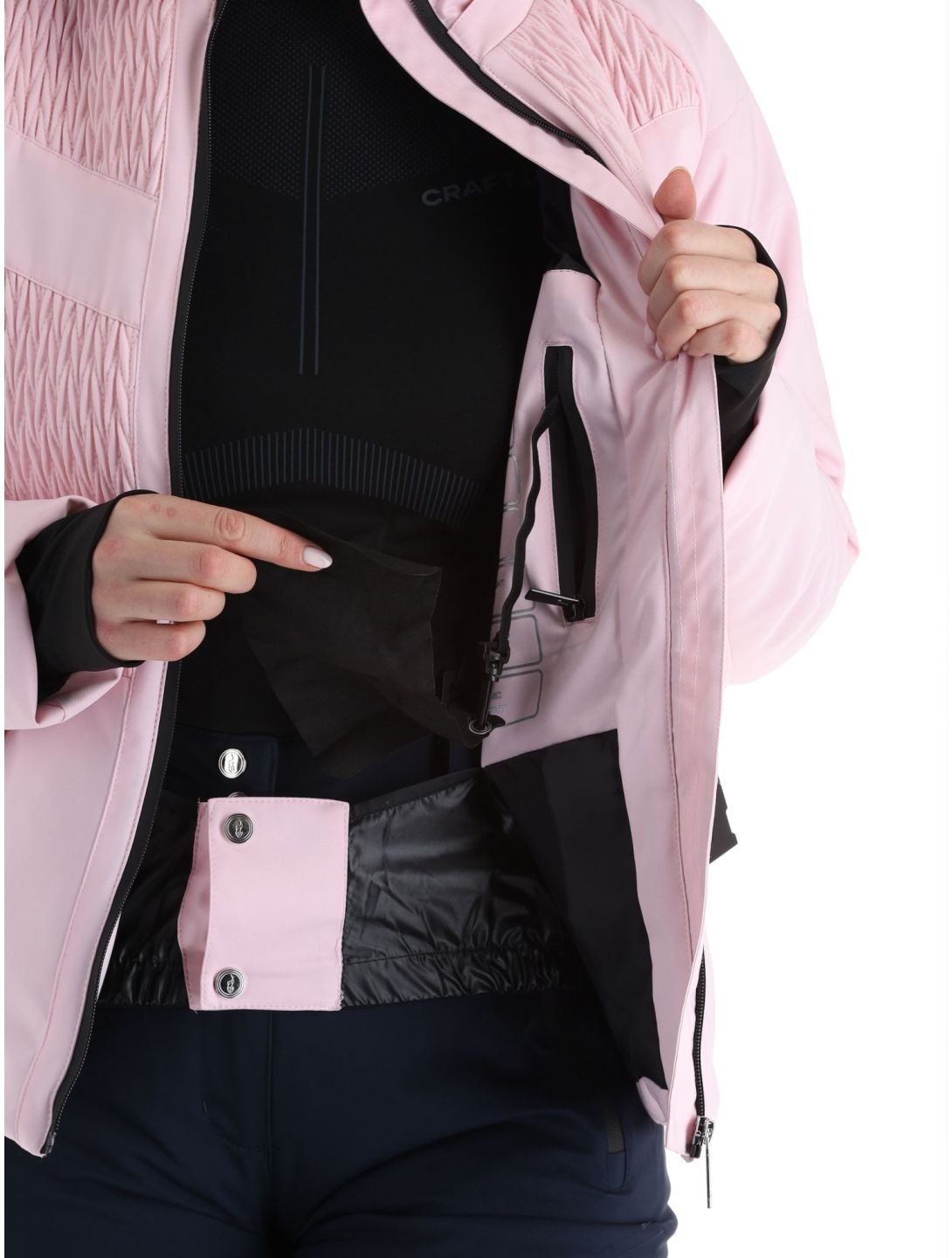 Aulp, Soena chaqueta de esquí mujeres Powder Pink rosa 