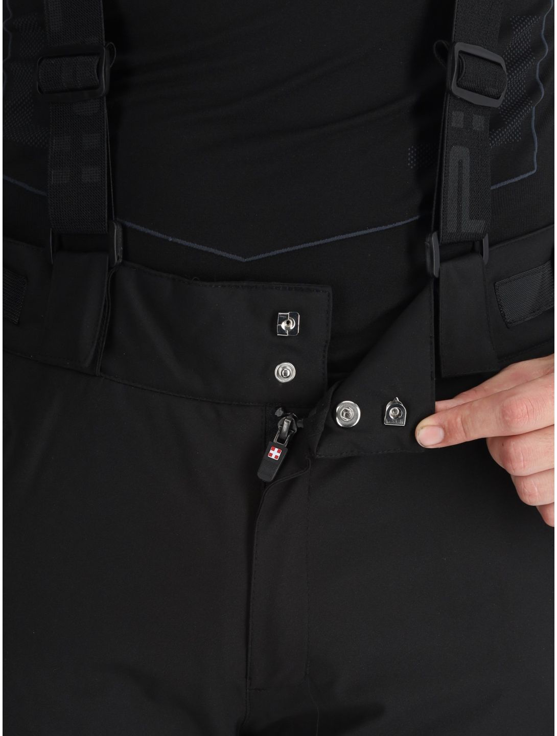 Aulp, Vepur pantalones de esquí hombres Black negro 