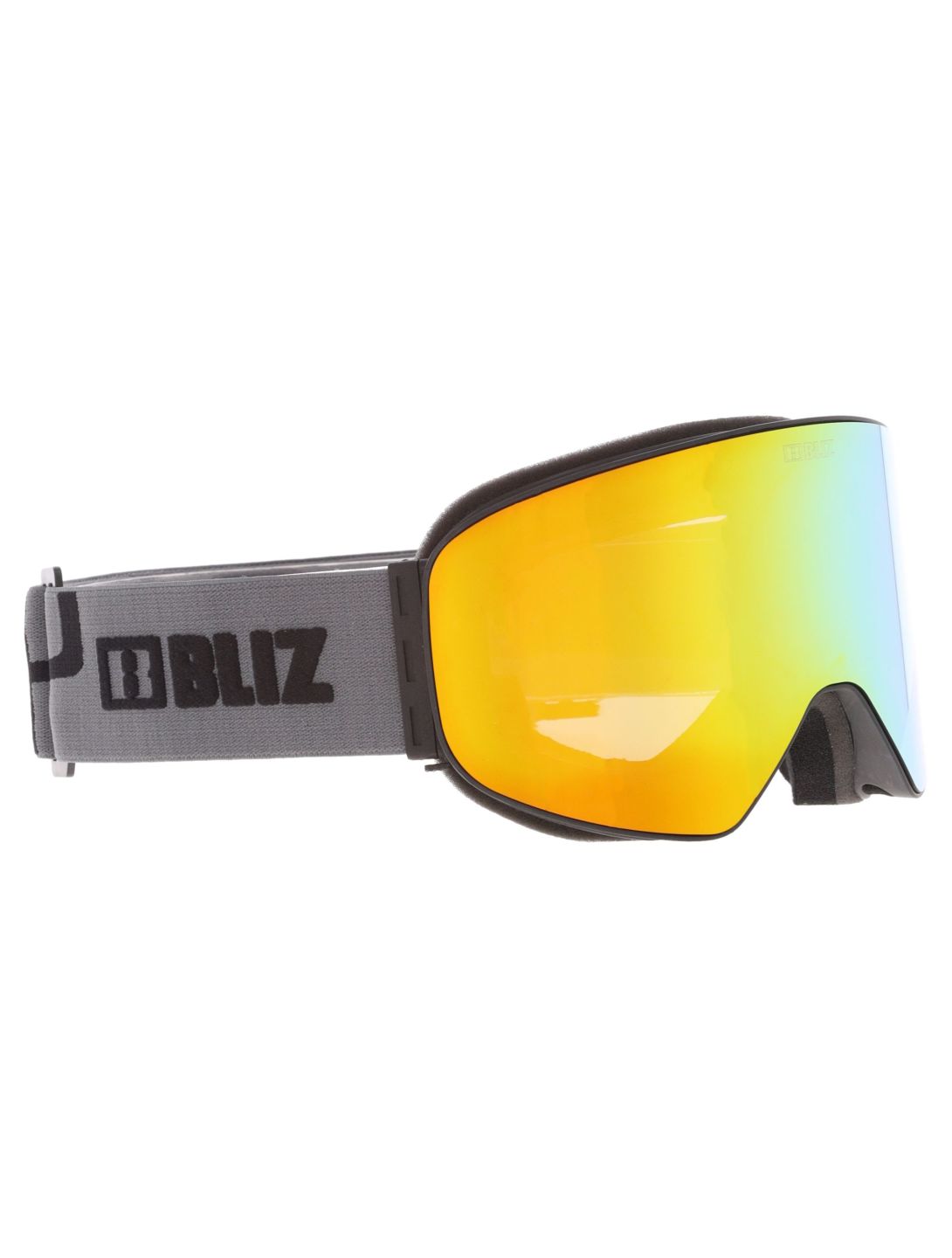 Bliz, Flow gafas de esquí unisex Matte Black - Brown w Gold Multi negro 