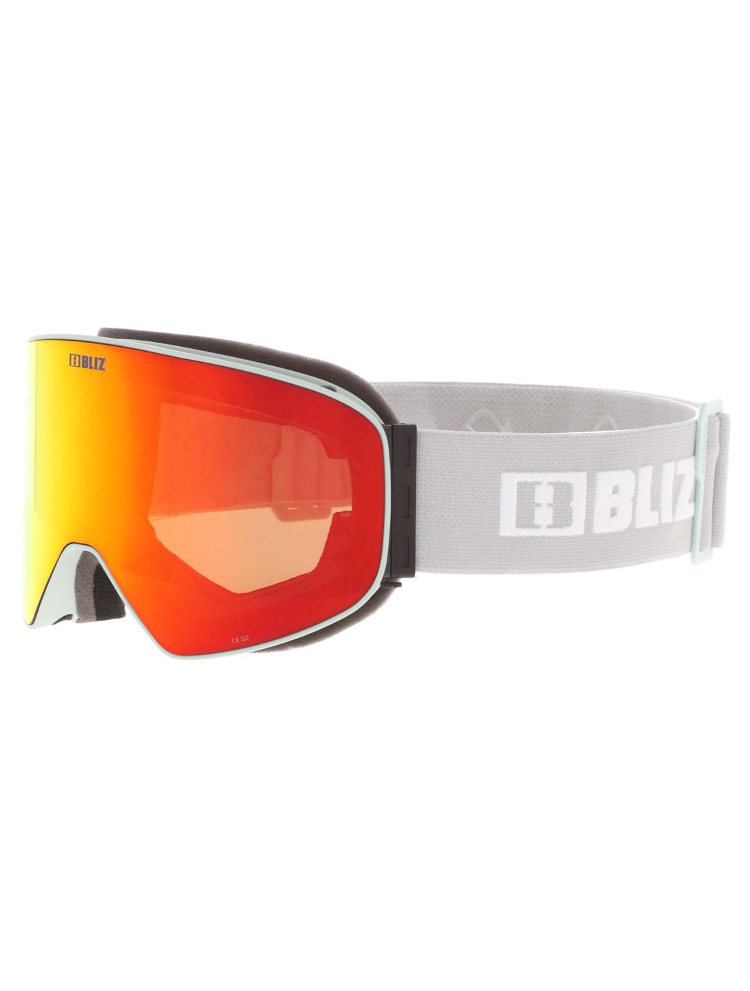 Bliz, Flow gafas de esquí unisex Matte Light Grey - Brown w Red Multi gris 