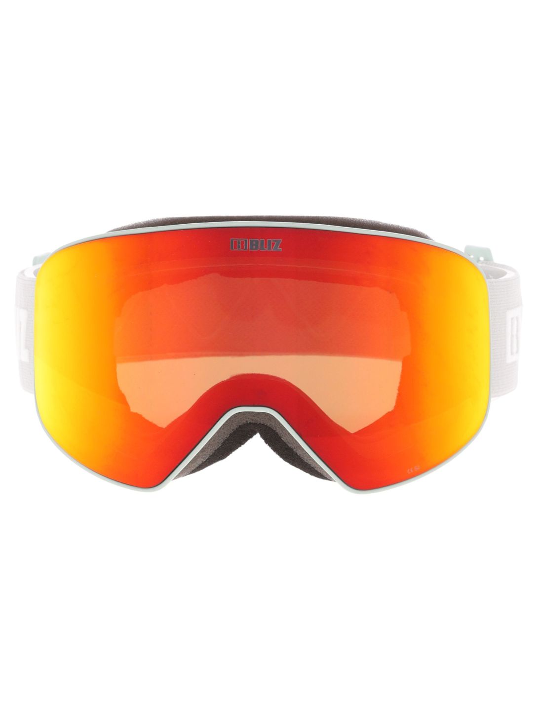 Bliz, Flow gafas de esquí unisex Matte Light Grey - Brown w Red Multi gris 