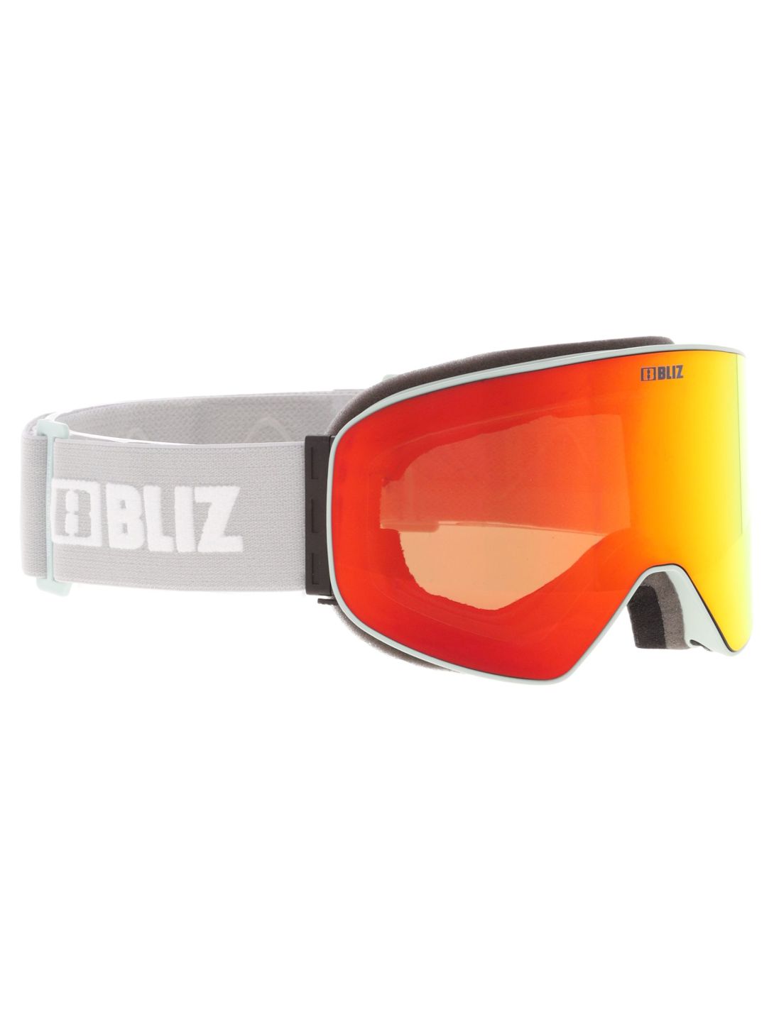 Bliz, Flow gafas de esquí unisex Matte Light Grey - Brown w Red Multi gris 