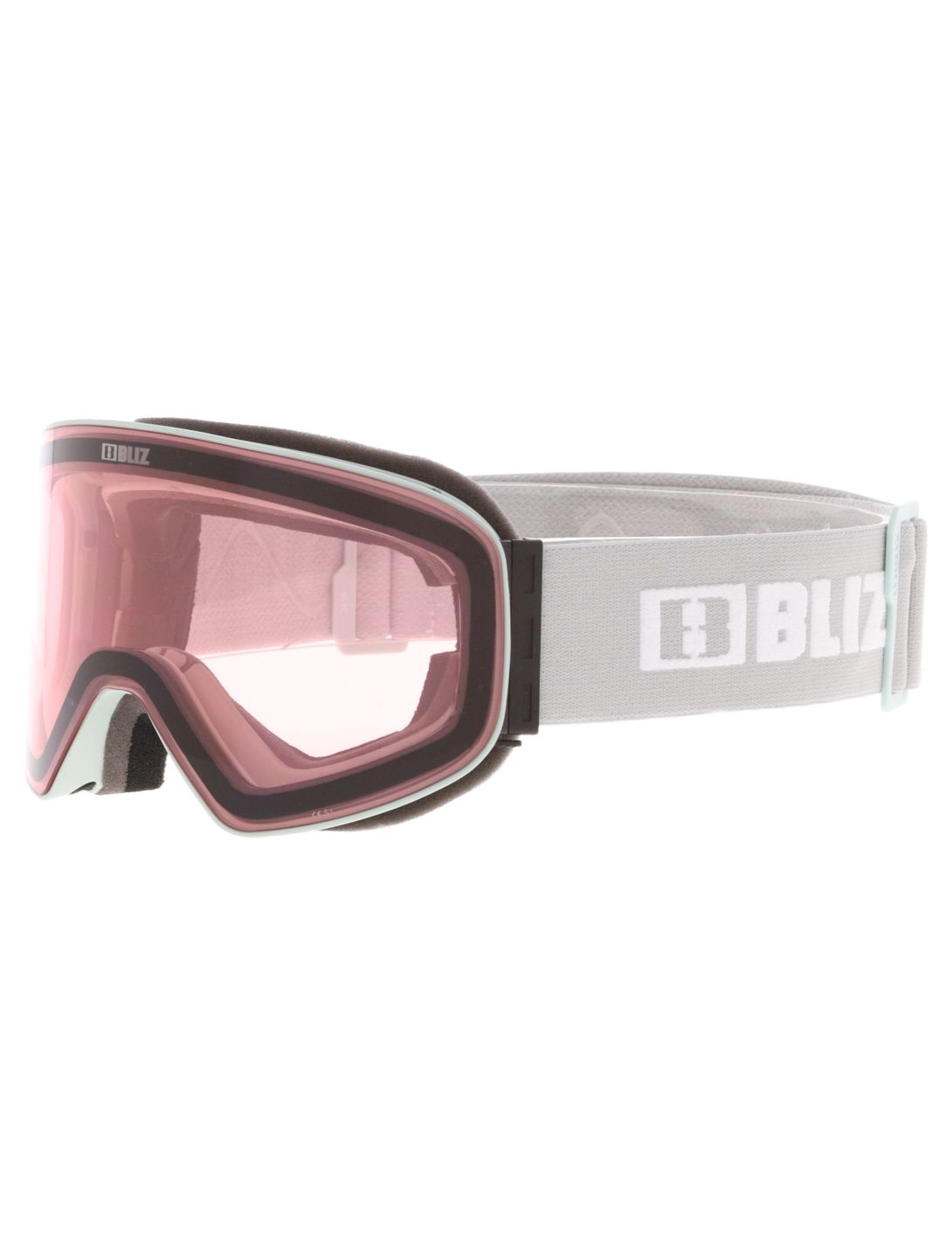 Bliz, Flow gafas de esquí unisex Matte Light Grey - Brown w Red Multi gris 