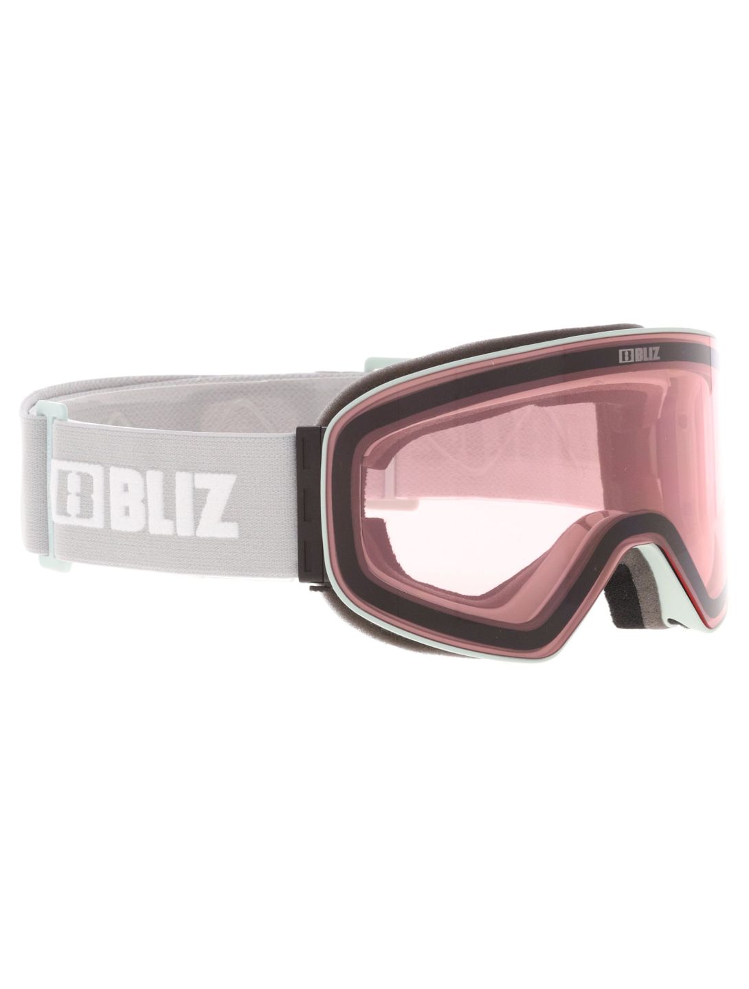 Bliz, Flow gafas de esquí unisex Matte Light Grey - Brown w Red Multi gris 