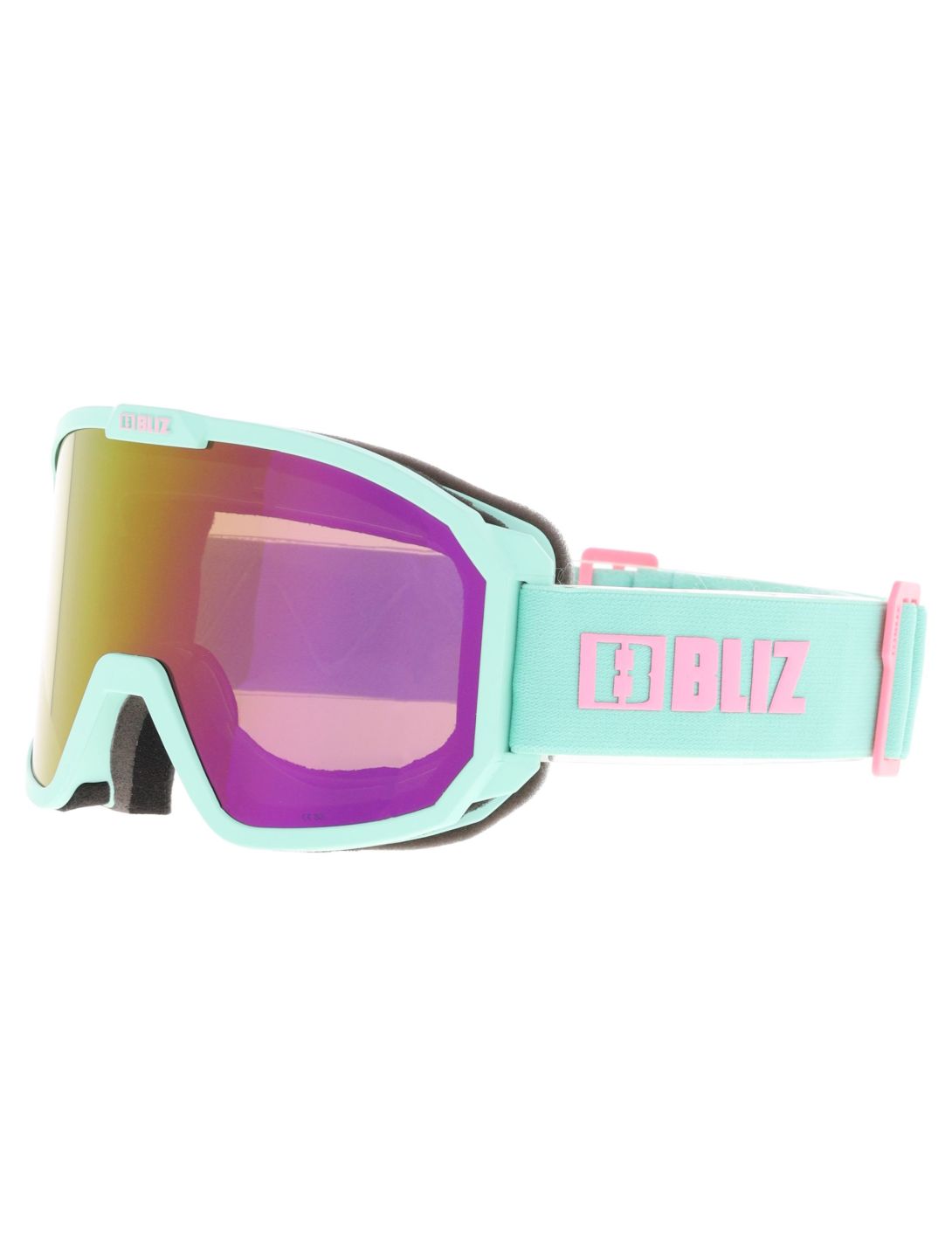 Bliz, Rave gafas de esquí unisex Matte Mint - Brown w Pink Multi verde 