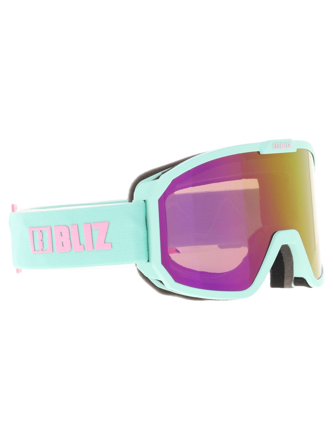 Bliz, Rave gafas de esquí unisex Matte Mint - Brown w Pink Multi verde 