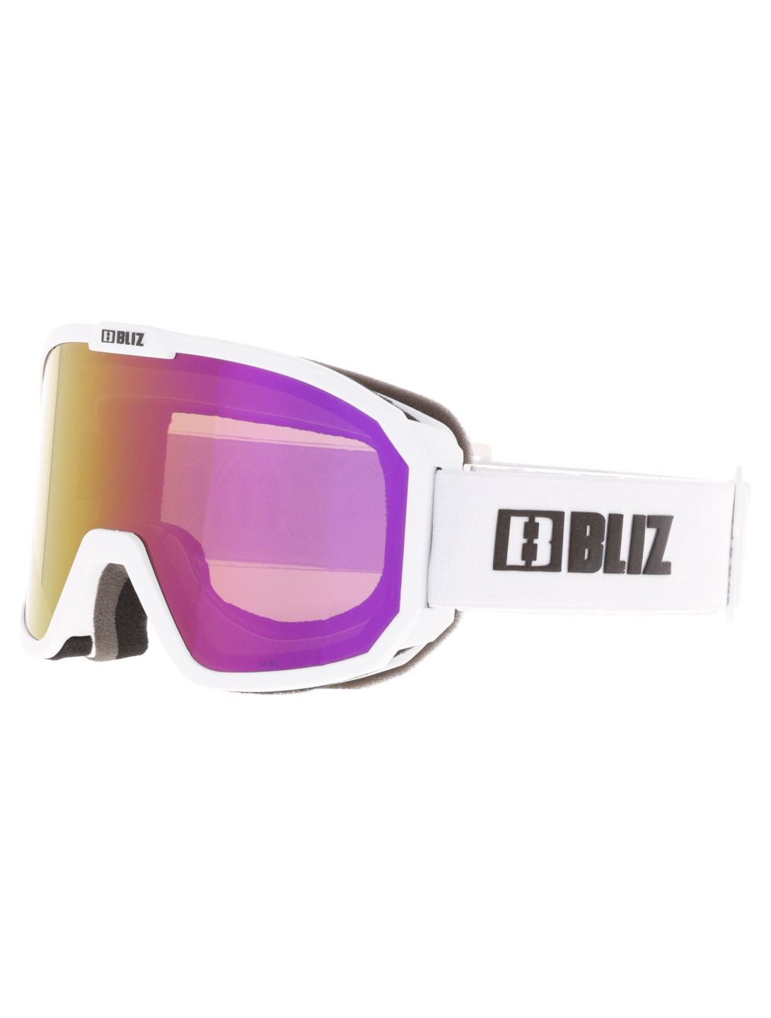 Bliz, Rave gafas de esquí unisex Matte White - Brown w Pink Multi blanco 