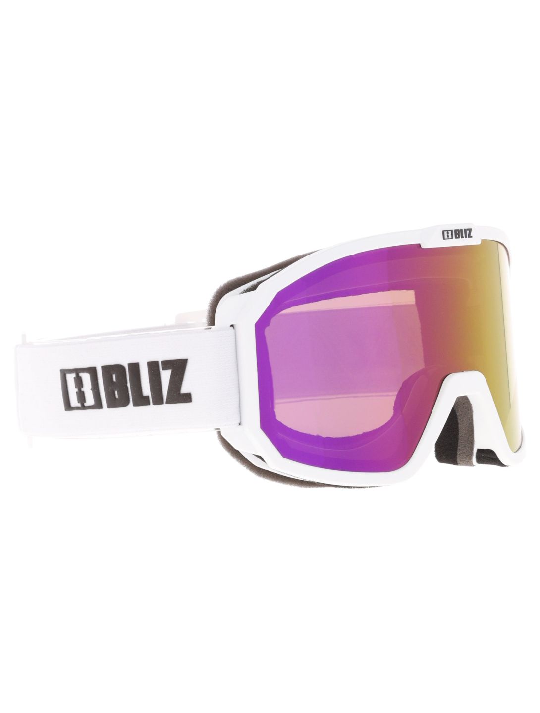 Bliz, Rave gafas de esquí unisex Matte White - Brown w Pink Multi blanco 