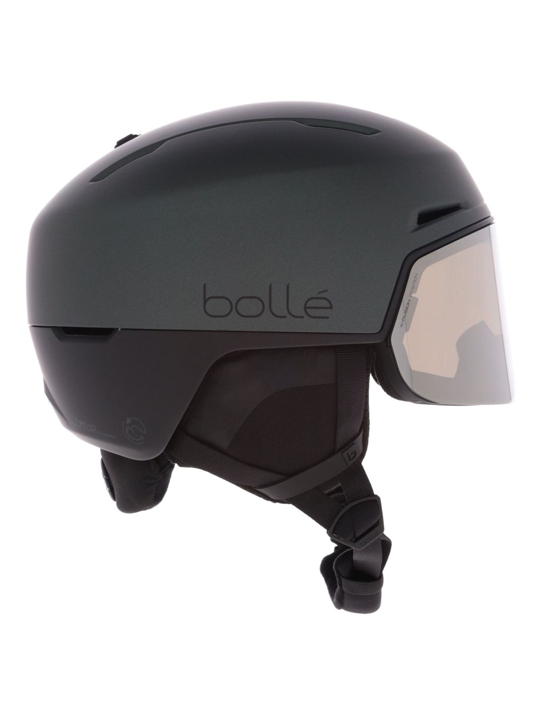 Bollé, X-Fusion Pure casco con visera unisex Forest Black Matte - Photochromic negro 