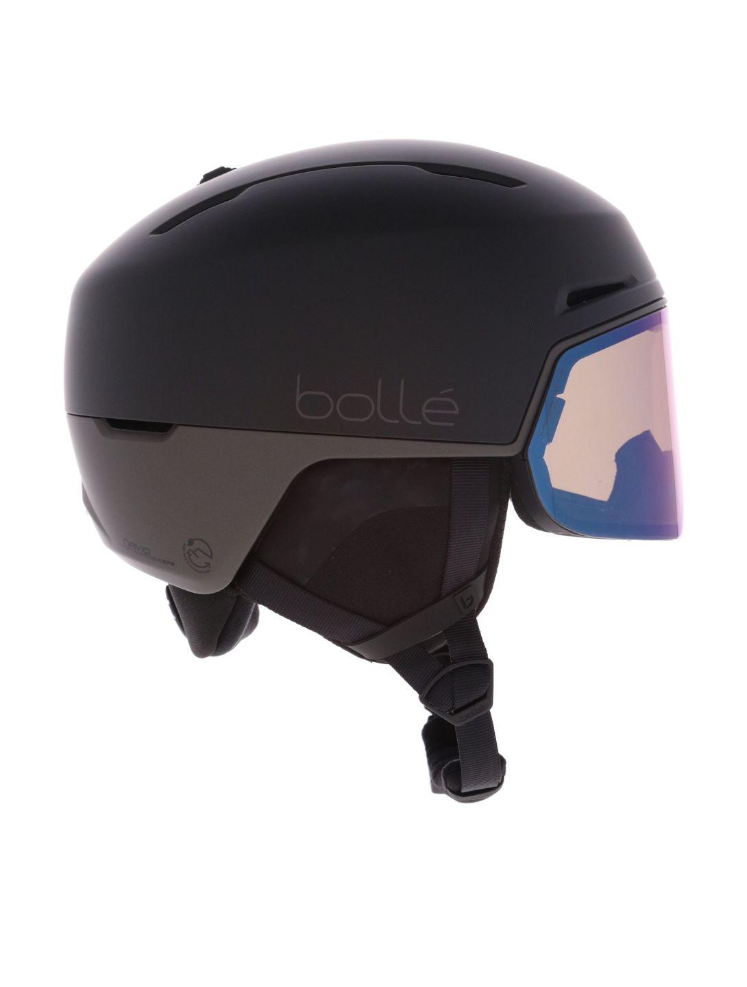 Bollé, X-Fusion Pure casco con visera unisex Mineral Black Matte - Photochromic negro 