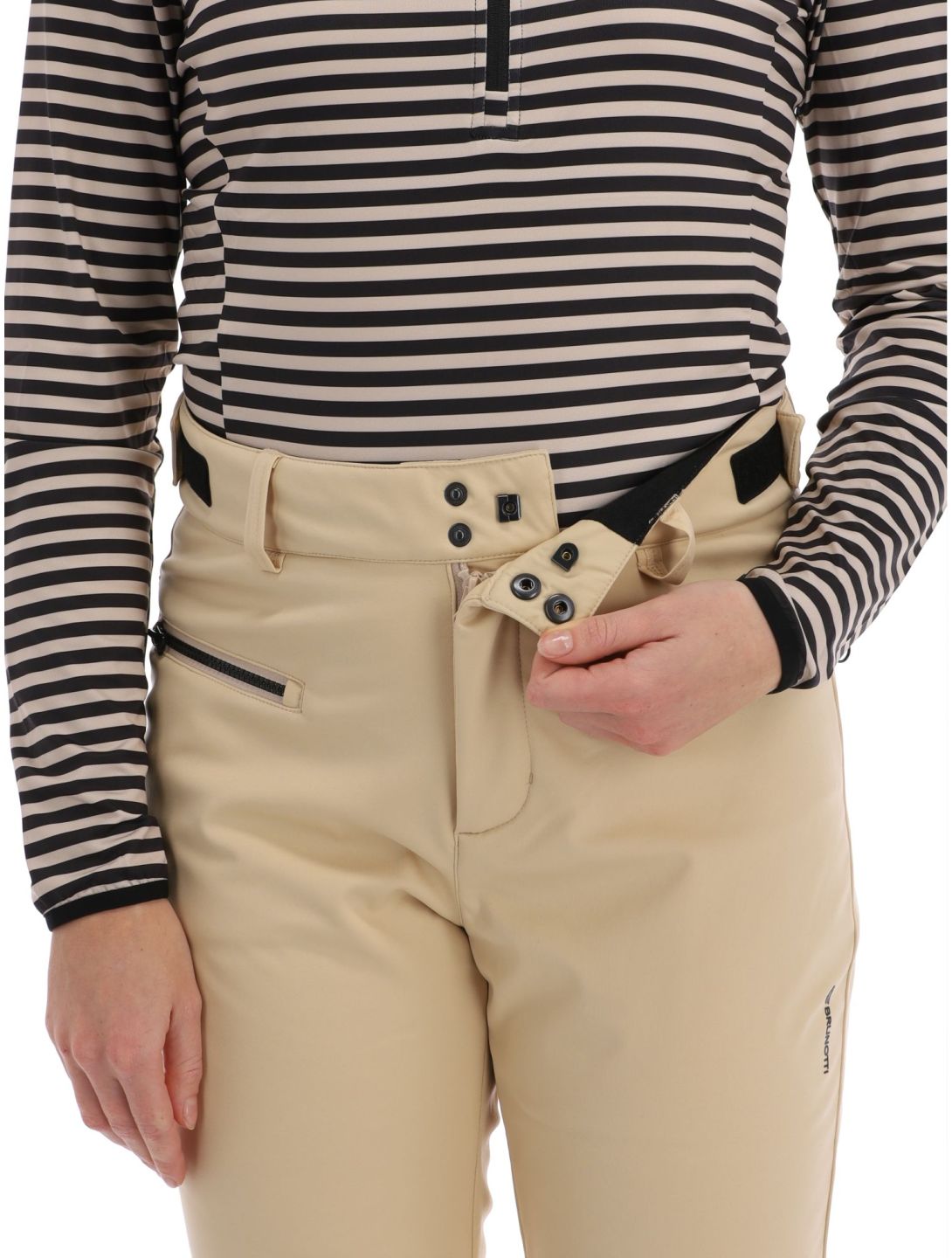 Brunotti, Coldlake pantalones de esquí softshell mujeres Canvas beige 