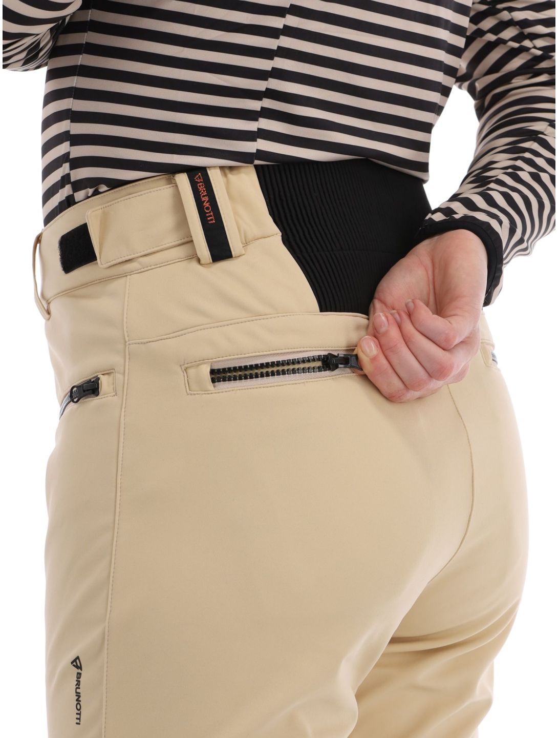 Brunotti, Coldlake pantalones de esquí softshell mujeres Canvas beige 