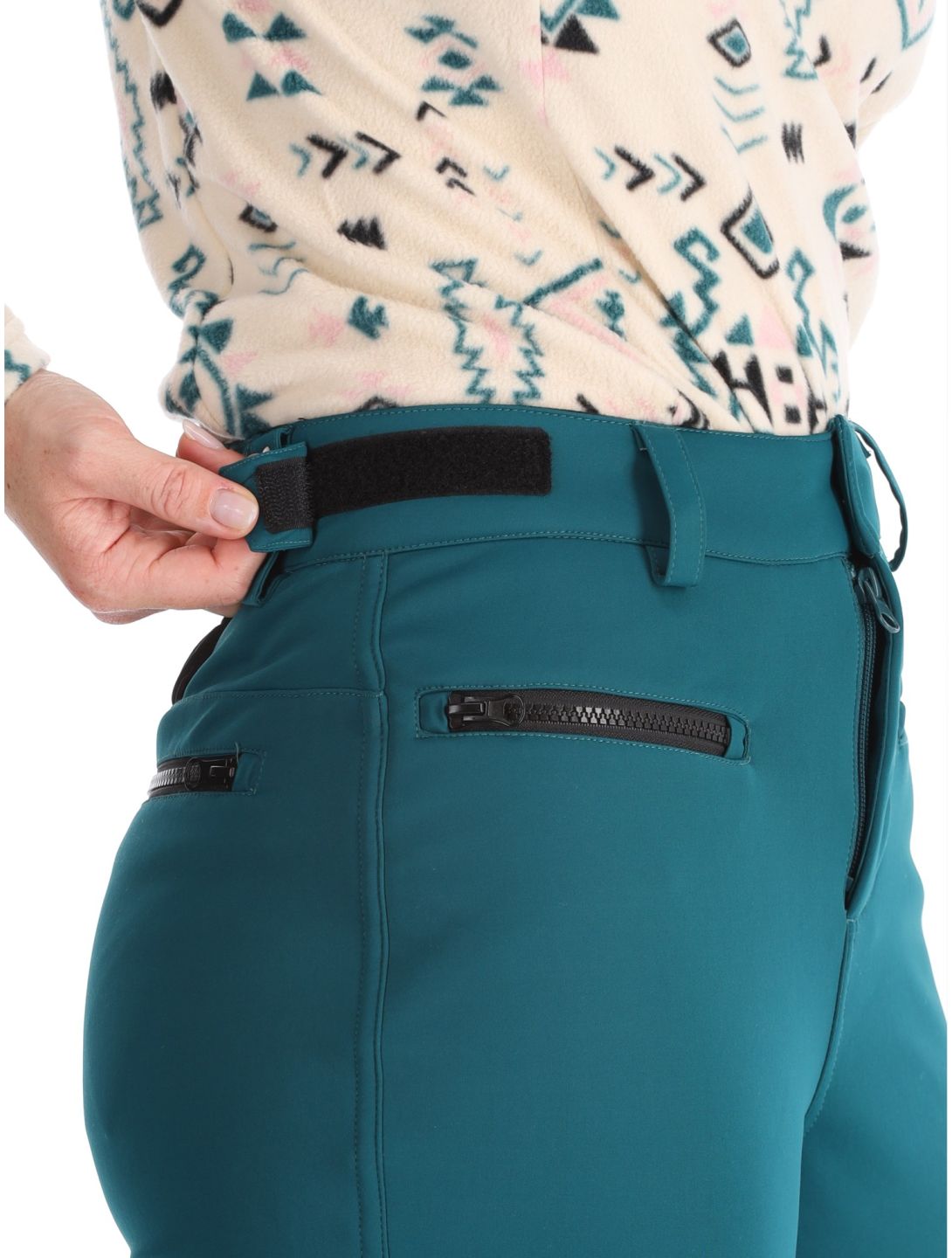 Brunotti, Coldlake pantalones de esquí softshell mujeres Evergreen verde 