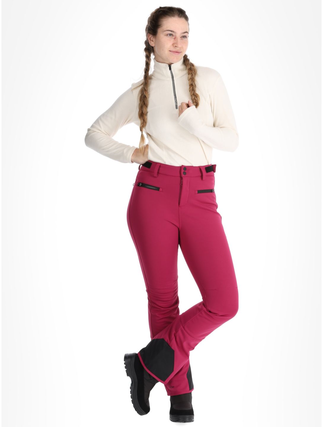 Brunotti, Coldlake pantalones de esquí softshell mujeres Fuchsia púrpura 