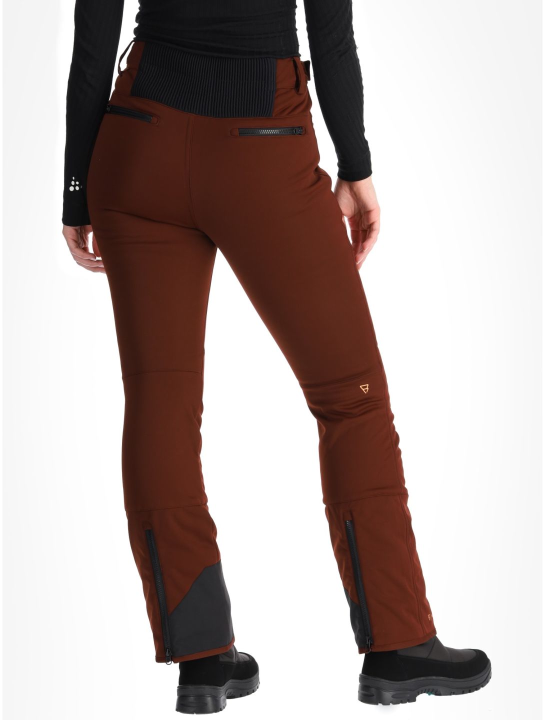 Brunotti, Coldlake pantalones de esquí softshell mujeres Port rojo 