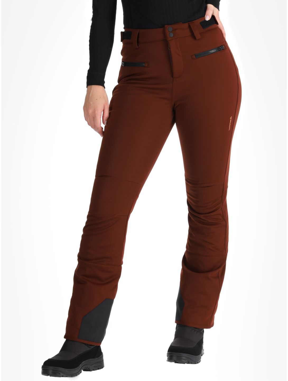 Brunotti, Coldlake pantalones de esquí softshell mujeres Port rojo 