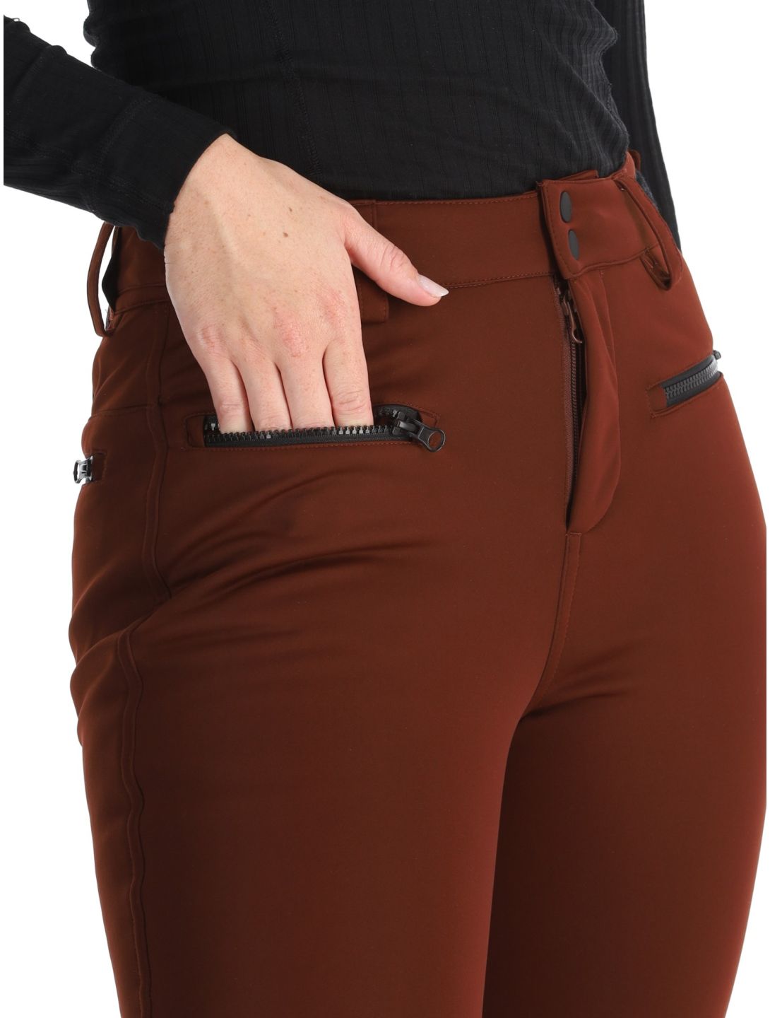 Brunotti, Coldlake pantalones de esquí softshell mujeres Port rojo 