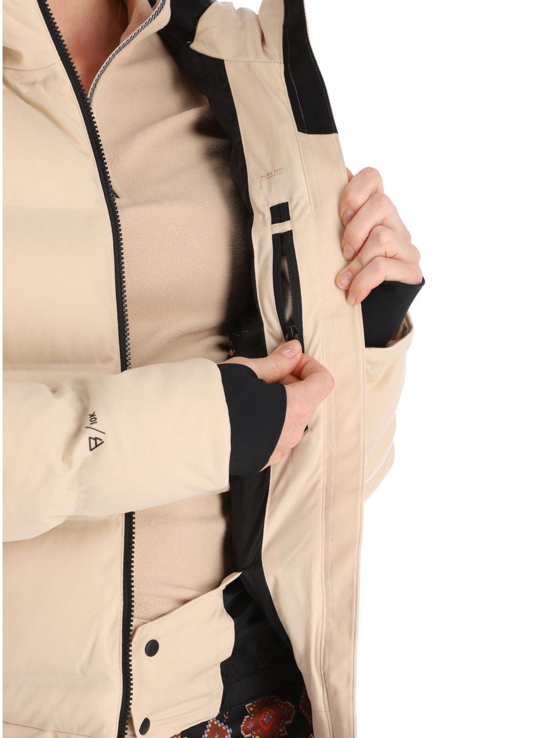 Brunotti, Firecrown chaqueta de esquí mujeres Canvas beige 