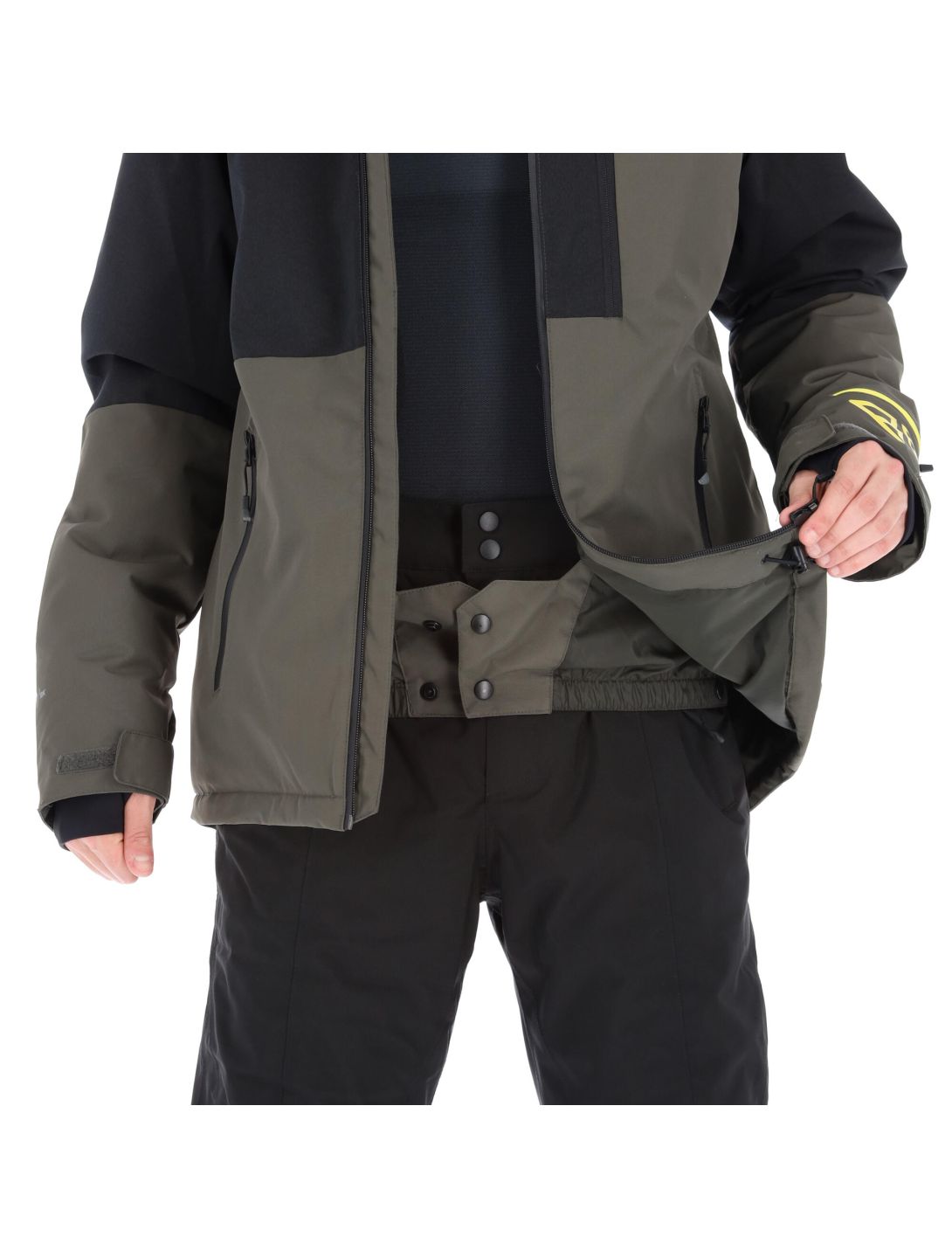 Brunotti, Flynn-S Mens Snowjacket chaqueta de esquí hombres pine gris