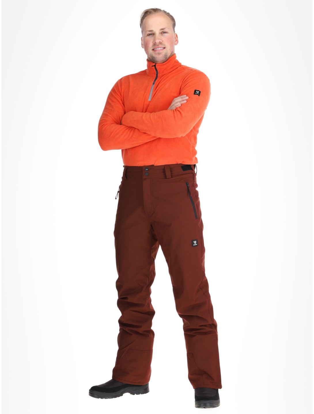 Brunotti, Footrail pantalones de esquí hombres Port rojo 