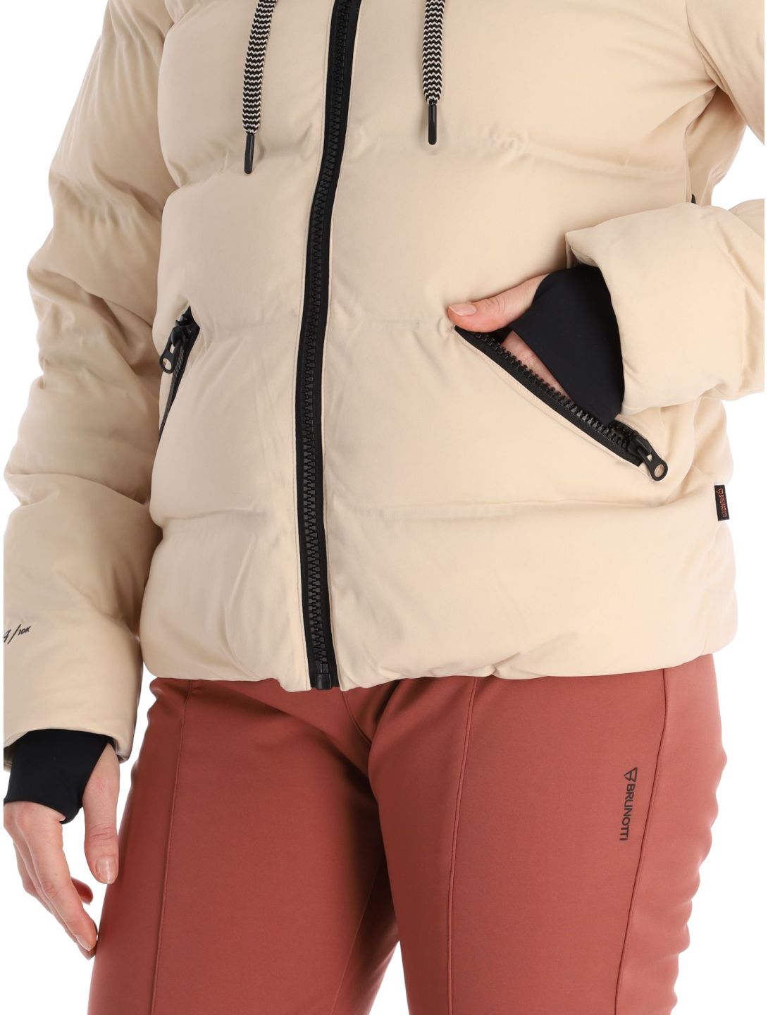 Brunotti, Irai chaqueta de esquí mujeres Canvas beige 