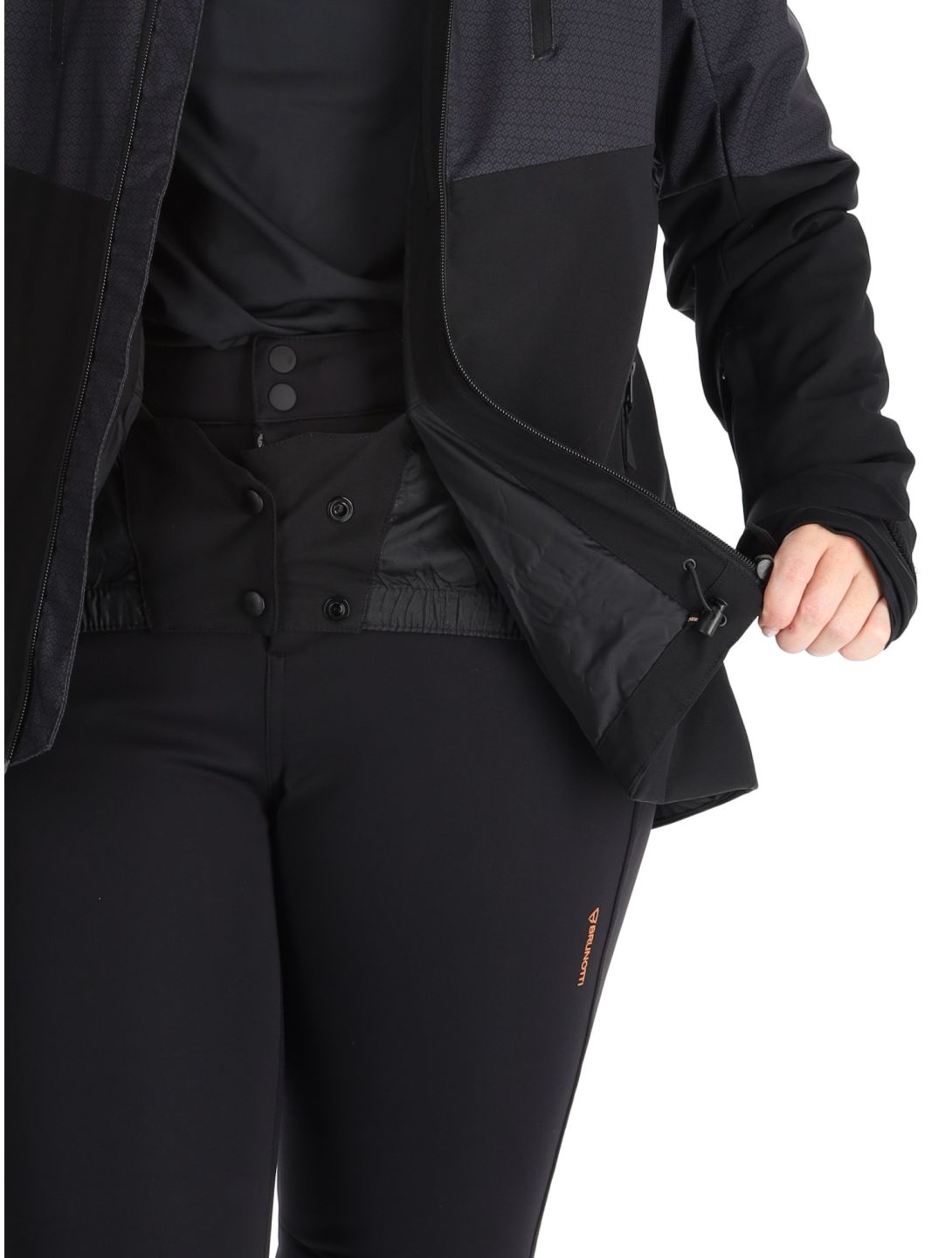 Brunotti, Lattea chaqueta de esquí mujeres Black negro 