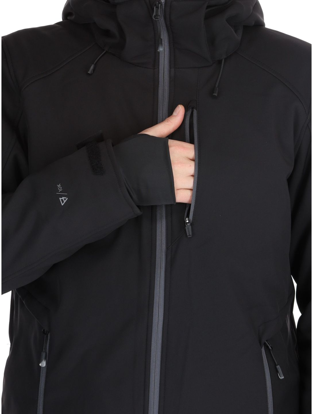 Brunotti, Marsala-N chaqueta de esquí softshell hombres Black negro 