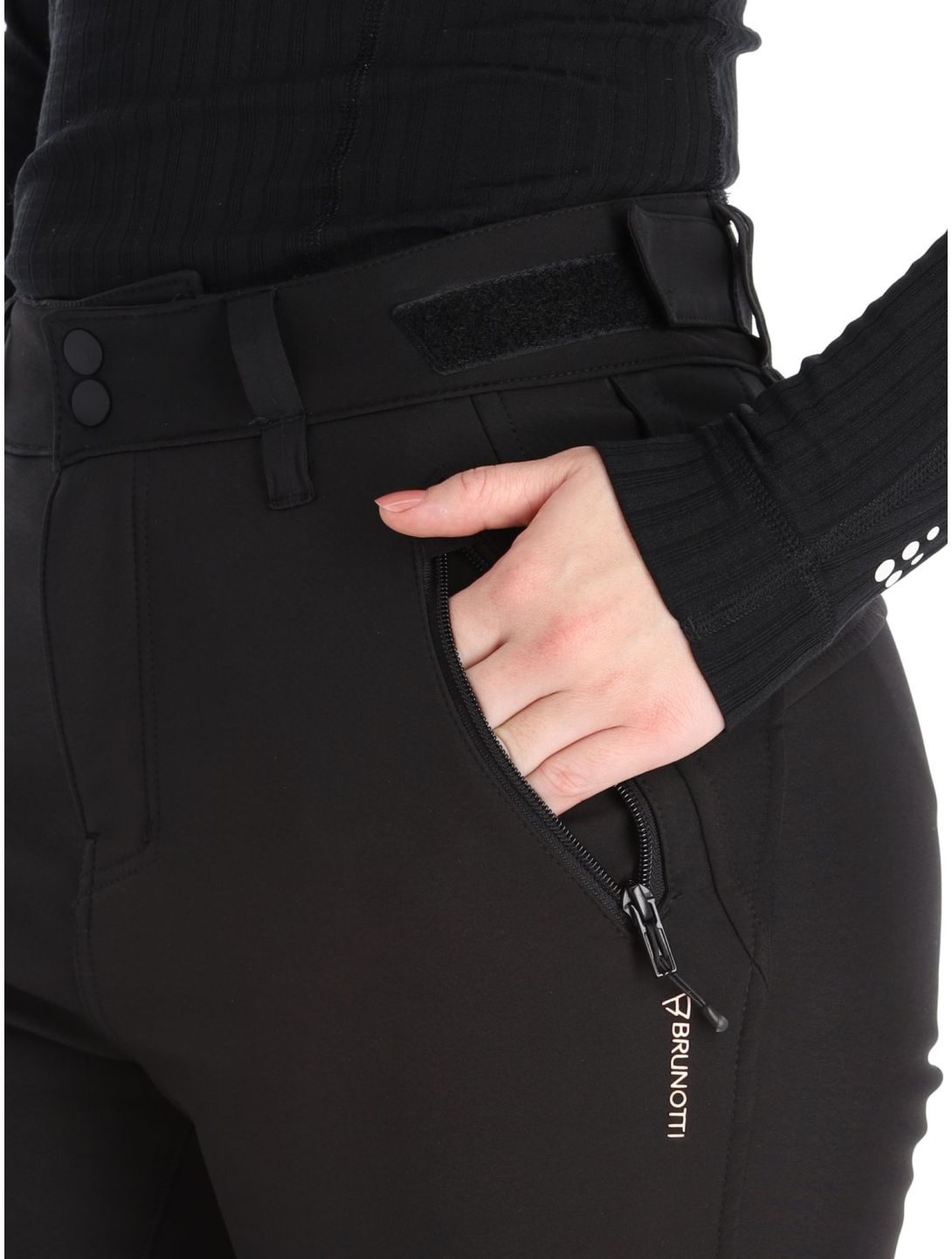 Brunotti, Tavors-N pantalones de esquí softshell mujeres Black negro 